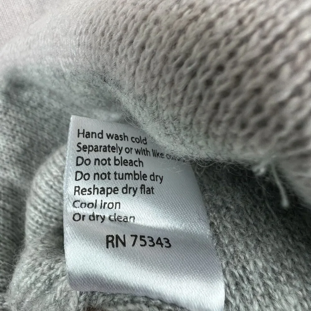Benedetta B Gray Open Cardigan Size S Small Merino Wool Cashmere Blend